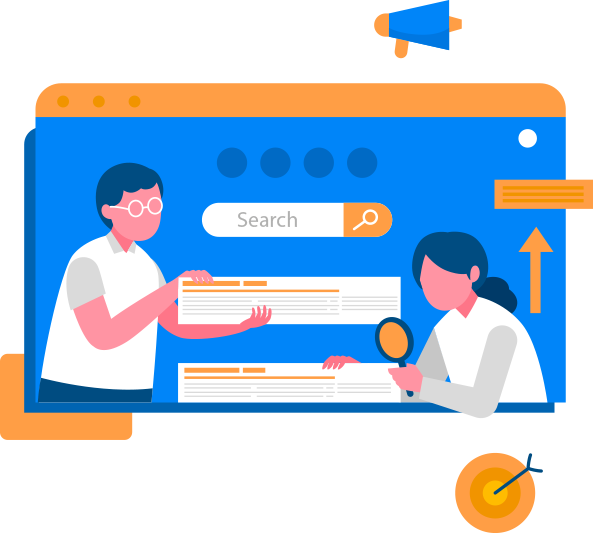 Digital marketing illustration